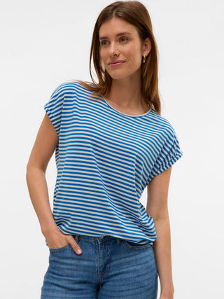 Γυναικεία μπλούζα κοντομάνικη VMAVA SS TOP STRIPE JRS VERO MODA 10284469 DAPHNE NOOS SS26