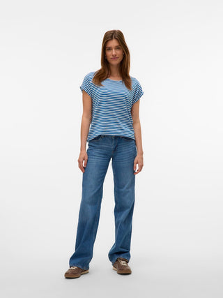 Γυναικεία μπλούζα κοντομάνικη VMAVA SS TOP STRIPE JRS VERO MODA 10284469 DAPHNE NOOS SS26