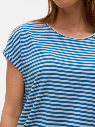 Γυναικεία μπλούζα κοντομάνικη VMAVA SS TOP STRIPE JRS VERO MODA 10284469 DAPHNE NOOS SS26