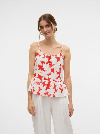 Γυναικείο top VMDICTHE SINGLET TOP WVN GA Vero Moda 10323638 Fiery Red SS25