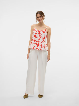 Γυναικείο top VMDICTHE SINGLET TOP WVN GA Vero Moda 10323638 Fiery Red SS25