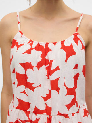 Γυναικείο top VMDICTHE SINGLET TOP WVN GA Vero Moda 10323638 Fiery Red SS25