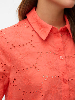 Γυναικείο πουκάμισο κοντομάνικο VMHAY NEW SS SHIRT WVN Vero Moda 10324269 Dubarry SS25