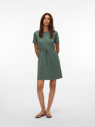Γυναικείο φόρεμα VMLUNA SS SHORT STRING DRESS JRS VERO MODA 10325626 LAUREL WREATH NOOS SS26