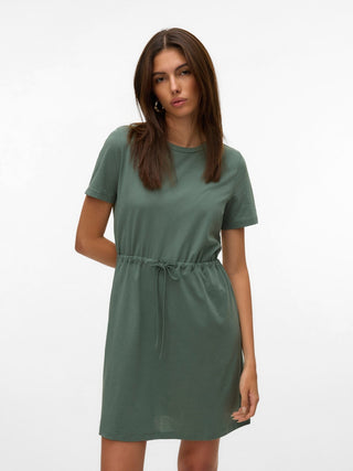 Γυναικείο φόρεμα VMLUNA SS SHORT STRING DRESS JRS VERO MODA 10325626 LAUREL WREATH NOOS SS26