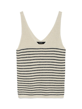 Γυναικείο top VMNEWLEXSUN SHINE SL TOP REP LX VERO MODA 10302753 BIRCH/NAVY SS26