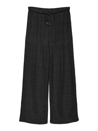 Γυναικεία παντελόνα VMMAYA HW WIDE PANTS JRS VERO MODA 10325044 BLACK SS26