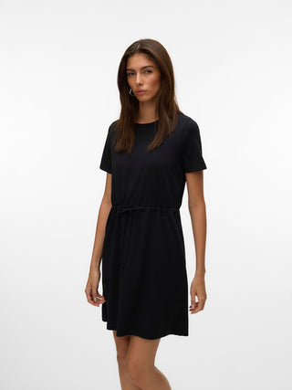 Γυναικείο φόρεμα VMLUNA SS SHORT STRING DRESS JRS VERO MODA 10325626 BLACK NOOS SS26