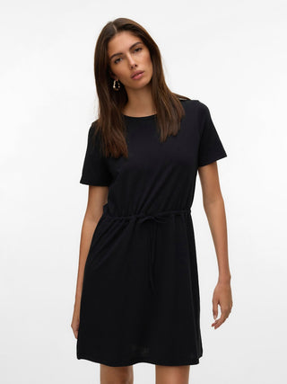 Γυναικείο φόρεμα VMLUNA SS SHORT STRING DRESS JRS VERO MODA 10325626 BLACK NOOS SS26