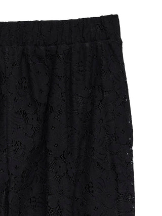 Γυναικεία παντελόνα VMHONEY LACE NW LOOSE PANTS WVN GA VERO MODA 10330061 BLACK SS26
