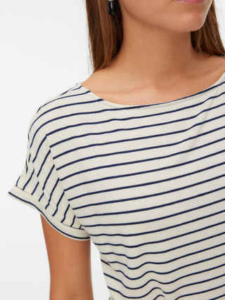 Γυναικείο φόρεμα VMHOLLI SS BOAT-NECK SHORT DRESS JRS 10339734 VERO MODA BIRCH SS26