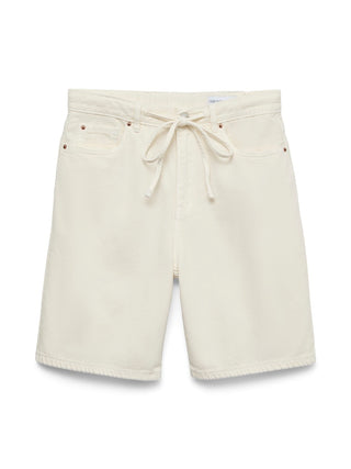Γυναικείο σορτς VMVILLA MR BERMUDA DNM SHORTS MIX VERO MODA 10326196 ECRU SS26