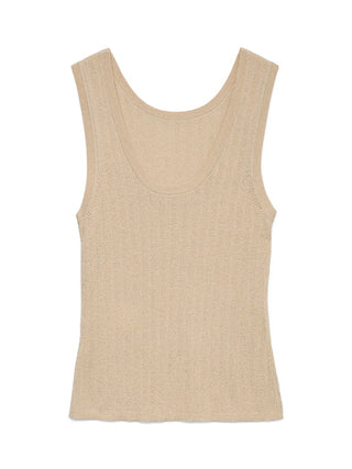 Γυναικείο top VMSECRET SHORE 2 WAY SL U-BACK TOP SE LX VERO MODA 10342597 OATMEAL SS26