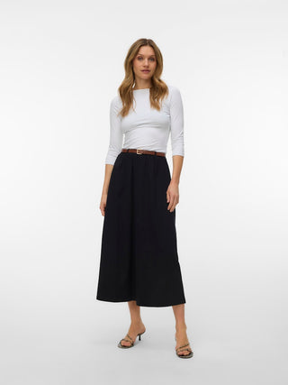 Γυναικεία φούστα VMLUNA ANKLE SKIRT JRS VERO MODA 10342777 BLACK NOOS SS26