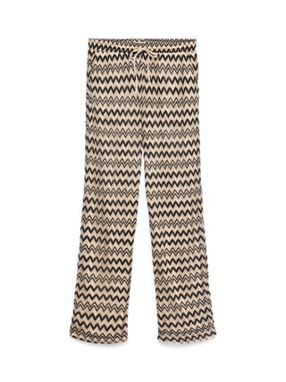Γυναικεία παντελόνα VMVIOLA HW WIDE PANTS JRS VERO MODA 10344302 BLACK SS26