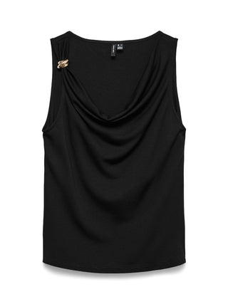 Γυναικείο top VMCARLY SL BUCKLE TOP JRS VERO MODA 10344389 BLACK SS26