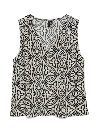 Γυναικείο top VMMENNY SL V-NECK TOP WVN BOO VERO MODA 10341539 BIRCH SS26