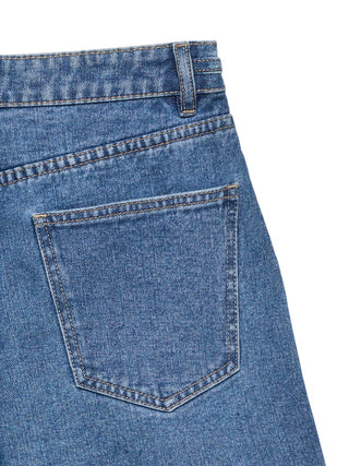 Γυναικείο σορτς VMKATHY HR BERMUDA SHORTS SI357 VERO MODA 10344814 MEDIUM BLUE DENIM SS26