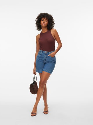 Γυναικείο σορτς VMKATHY HR BERMUDA SHORTS SI357 VERO MODA 10344814 MEDIUM BLUE DENIM SS26
