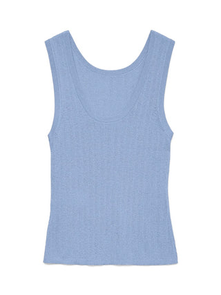 Γυναικείο top VMSECRET SHORE 2 WAY SL U-BACK TOP SE LX VERO MODA 10342597 Brunnera Blue SS26