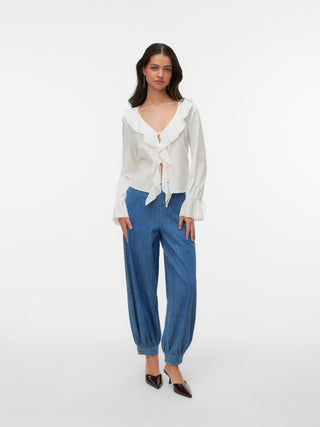 Γυναικείο τζίν VMZELENA MR BALLOON DENIM PANTS SI377 VERO MODA 10347931 MEDIUM BLUE DENIM SS26