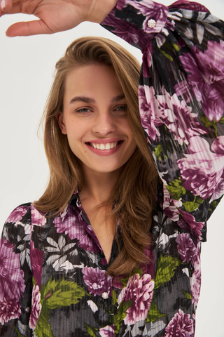 Γυναικείο πουκάμισο MOODO Z-KO-4807 BLACK W25/26