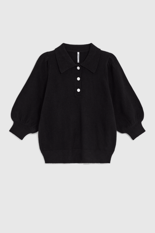 Γυναικεία πλεκτή μπλούζα MOODO Z-SW-4811 BLACK W25/26