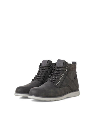 Ανδρικά μποτάκια JFWDENVER PU COMBO BOOT JACK & JONES 12243420 Anthracite W24/25 - urbans.gr