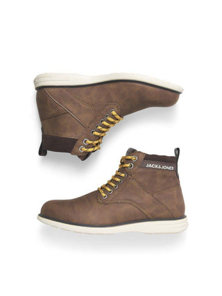 Ανδρικά μποτάκια JFWDENVER PU COMBO BOOT JACK & JONES 12243420 Cappuccino W24/25 - urbans.gr