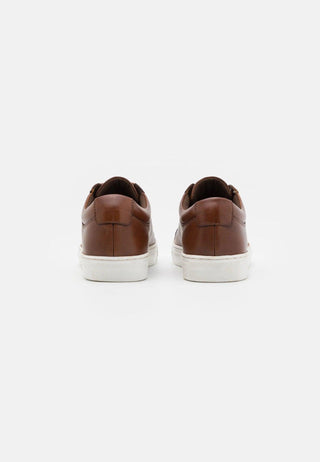 Ανδρικά sneakers δερμάτινα JACK & JONES 12202588 Cognac - urbans.gr