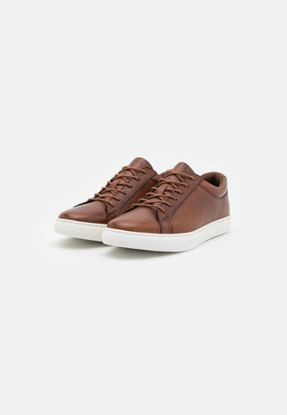 Ανδρικά sneakers δερμάτινα JACK & JONES 12202588 Cognac - urbans.gr