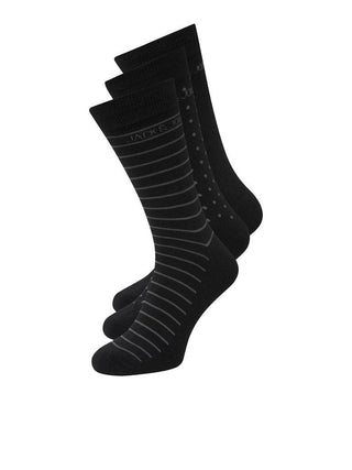 Ανδρικές κάλτσες 3 PACK JACARBO ORGANIC SOCK GIFTBOX JACK & JONES 12198331 Black W24/25 - urbans.gr