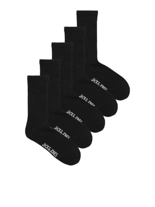 Ανδρικές κάλτσες JACBASIC TENNIS SOCK 5 PACK JACK & JONES 12254955 Black S 24 - urbans.gr