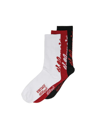 Ανδρικές κάλτσες KELLOGGS TENNIS SOCK 3 PACK ONLY & SONS 22022223 ΜΑΥΡΟ/ΚΟΚΚΙΝΟ/ΛΕΥΚΟ - urbans.gr