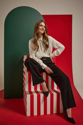 Γυναικείο πουκάμισο MOODO Z-KO-4832 OFF WHITE W25/26