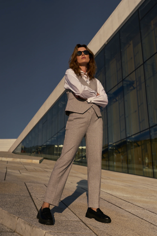 Γυναικείο παντελόνι MOODO Z-SP-4810 GREY W25/26