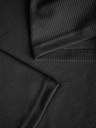 Ανδρικό t-shirt Wide Fit 65% Polyester, 35% Cotton JCOWAFFLE OVERSIZE TEE SS CREW NECK JACK & JONES 12256541 Black S 24