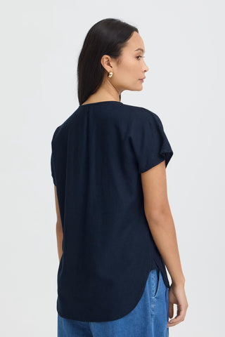 Γυναικεία μπλούζα κοντομάνικη JETT FRANSA 20617561 BLUE SS26