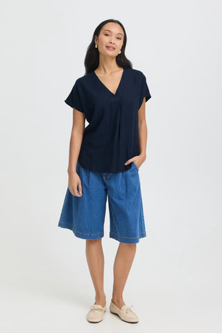 Γυναικεία μπλούζα κοντομάνικη JETT FRANSA 20617561 BLUE SS26