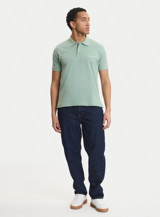 Ανδρική μπλούζα polo κοντομάνικη GUESS M4BP29KCJV1 MINT SS26