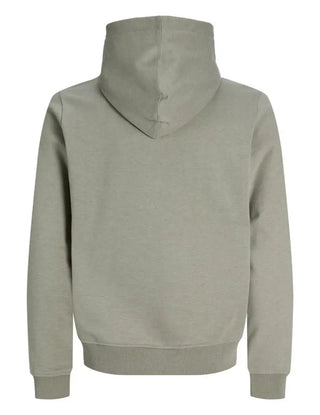 Ανδρικό φούτερ με κουκούλα JCOFUSION BRANDING MELANGE SWEAT HOOD JACK&JONES 12300830 VETIVER W26/27