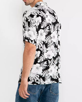 Ανδρικό πουκάμισο κοντομάνικο JJIRWIN RESORT SHIRT JACK & JONES 12222959 Black S23