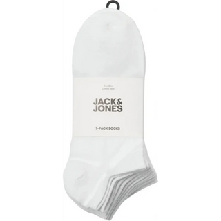 Ανδρικές κάλτσες κοντές JACDELAN SHORT SOCKS 7 PACK JACK&JONES 12292954 WHITE SS26