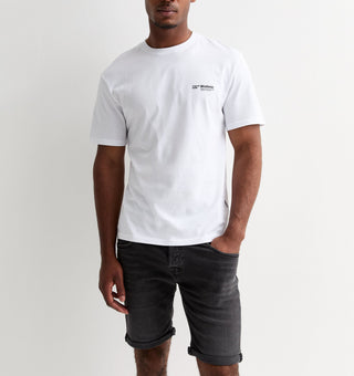 Ανδρικό t-shirt Relaxed Fit 100% Cotton JORSEQUOIA GRAPHIC BACK SS CREW NECK JACK & JONES 12256712 Bright White S 24