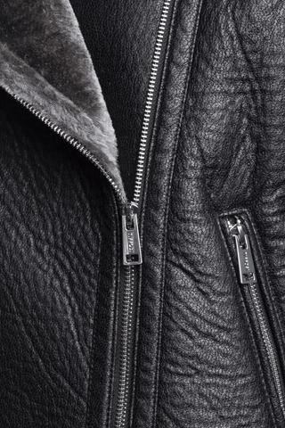 Γυναικείο αμάνικο JACKET με γούνα TIFFOSI 10062268 ΜΑΥΡΟ W25/26