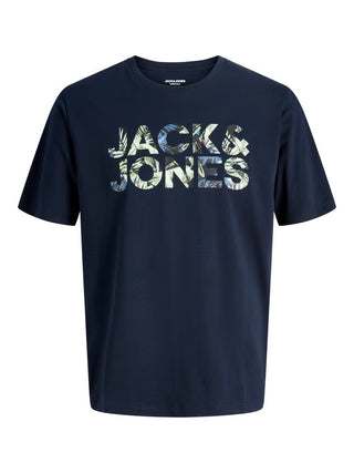Ανδρικό t-shirt JJEJEFF LOGO TEE SS SN JACK&JONES 12288536 SKY CAPTAIN SS26