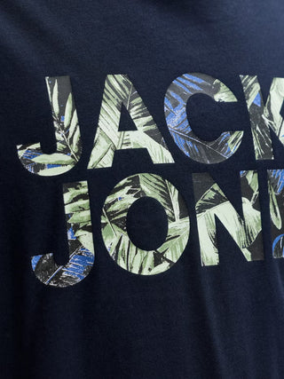Ανδρικό t-shirt JJEJEFF LOGO TEE SS SN JACK&JONES 12288536 SKY CAPTAIN SS26