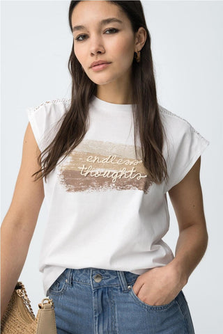 Γυναικείο t-shirt JELLICENT TIFFOSI 10065843 WHITE SS26