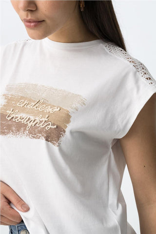 Γυναικείο t-shirt JELLICENT TIFFOSI 10065843 WHITE SS26