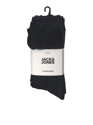 Ανδρικές κάλτσες JACJENS SOCK 10 PACK JACK & JONES 12125756 BLACK NOOS S 24